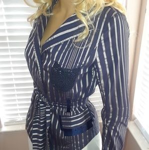 Silky, Shiny Blue Blazer